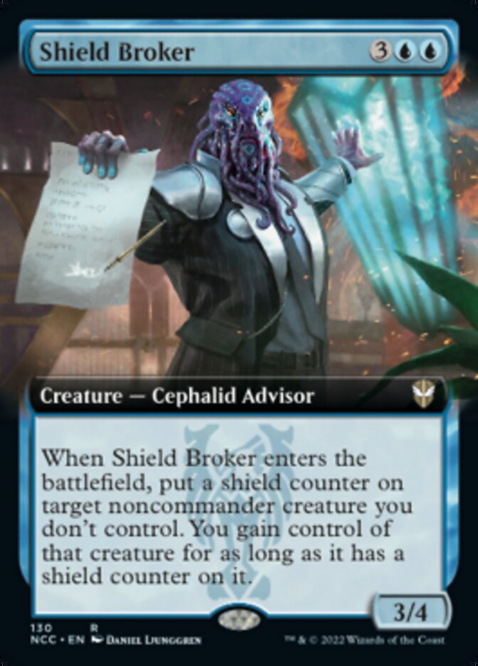 Shield Broker (Extended Art) [Streets of New Capenna Commander] | Devastation Store