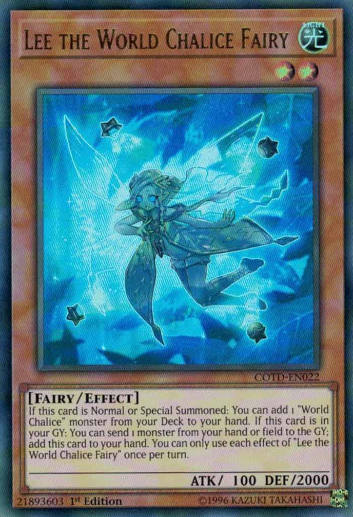 Lee the World Chalice Fairy [COTD-EN022] Ultra Rare | Devastation Store