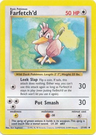 Farfetch'd (27/102) [Base Set Unlimited] | Devastation Store