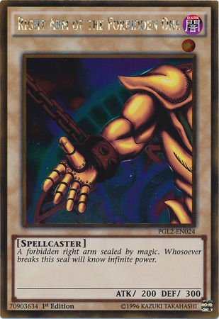 Right Arm of the Forbidden One [PGL2-EN024] Gold Rare | Devastation Store