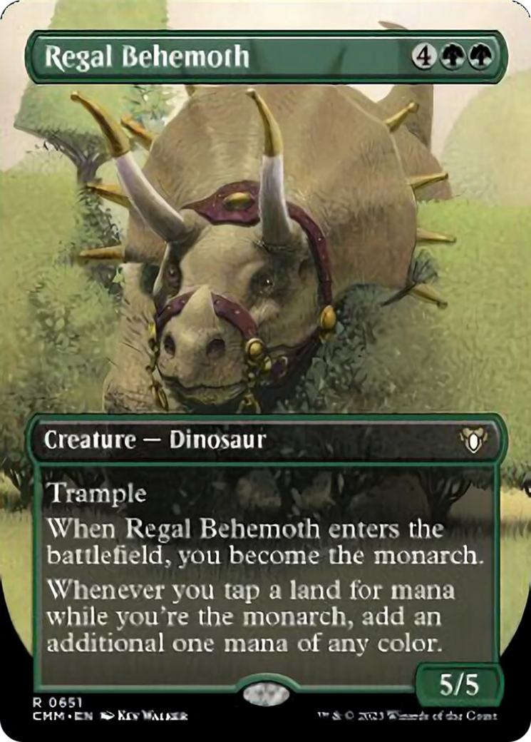 Regal Behemoth (Borderless Alternate Art) [Commander Masters] | Devastation Store