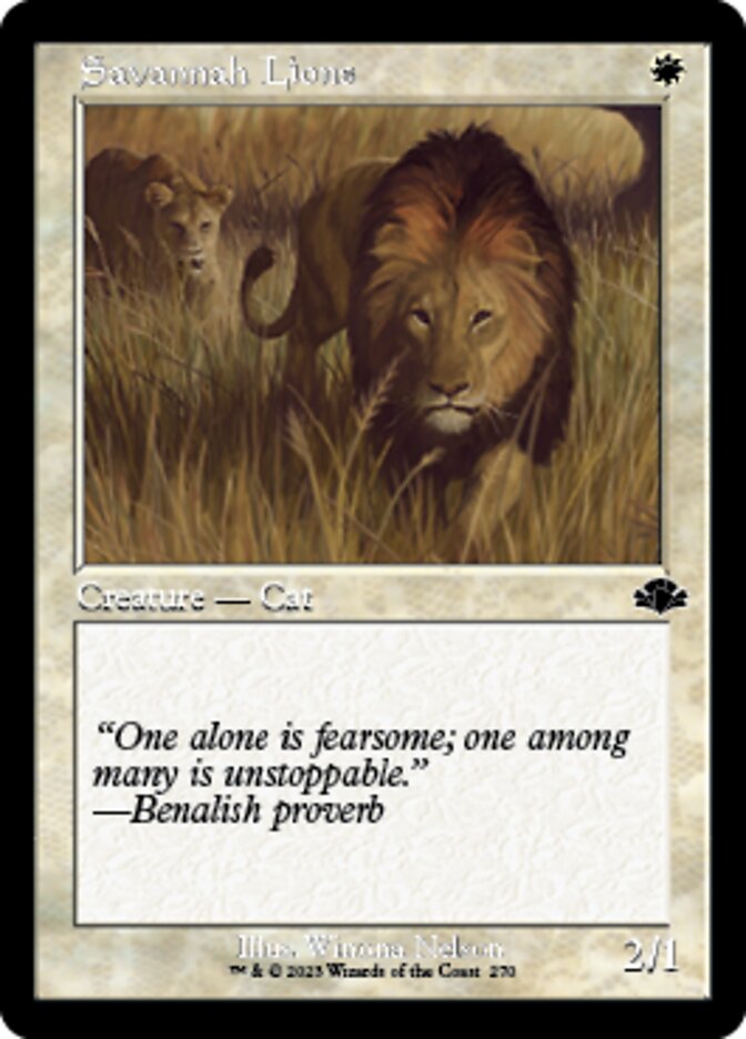 Savannah Lions (Retro) [Dominaria Remastered] | Devastation Store