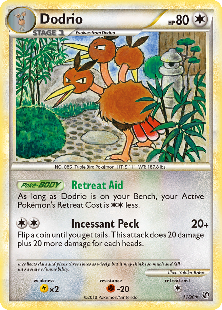 Dodrio (11/90) [HeartGold & SoulSilver: Undaunted] | Devastation Store