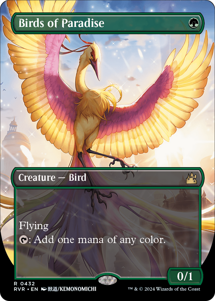 Birds of Paradise (Anime Borderless) [Ravnica Remastered] | Devastation Store