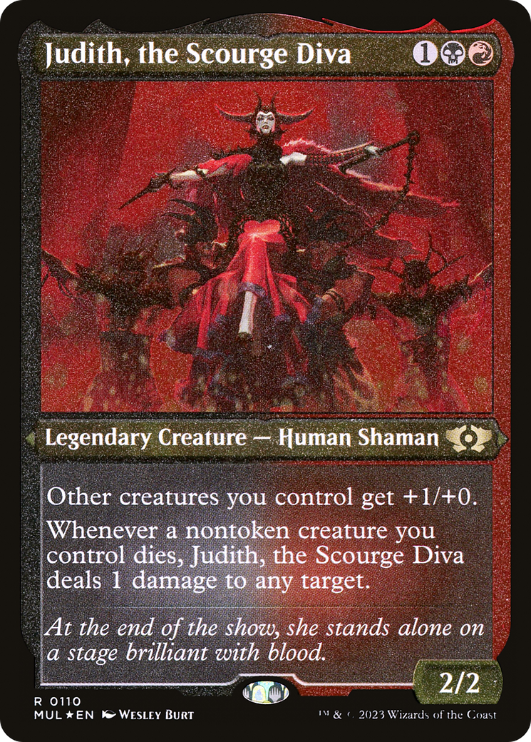 Judith, the Scourge Diva (Foil Etched) [Multiverse Legends] | Devastation Store