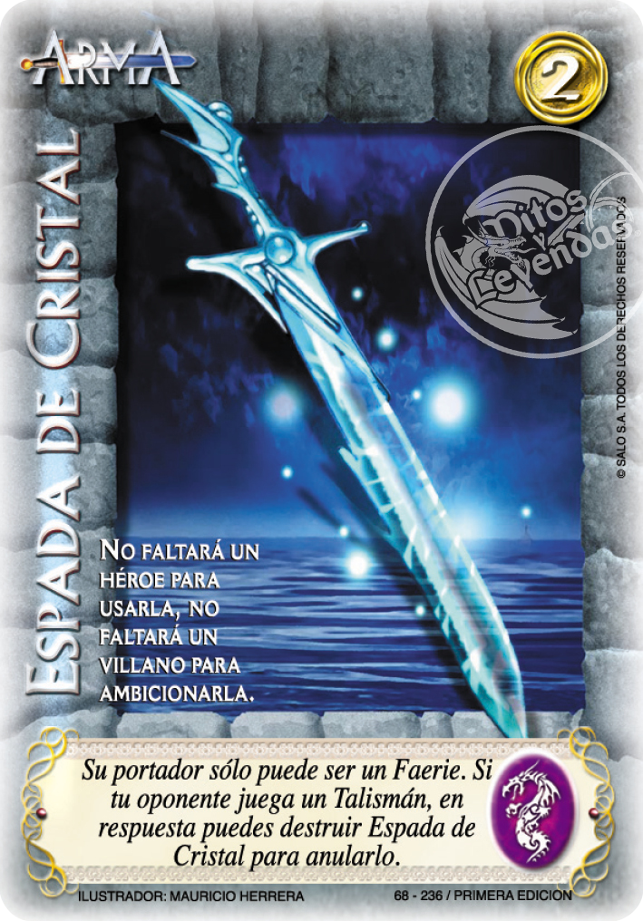 Espada de Cristal, Leyendas - Devastation Store | Devastation Store