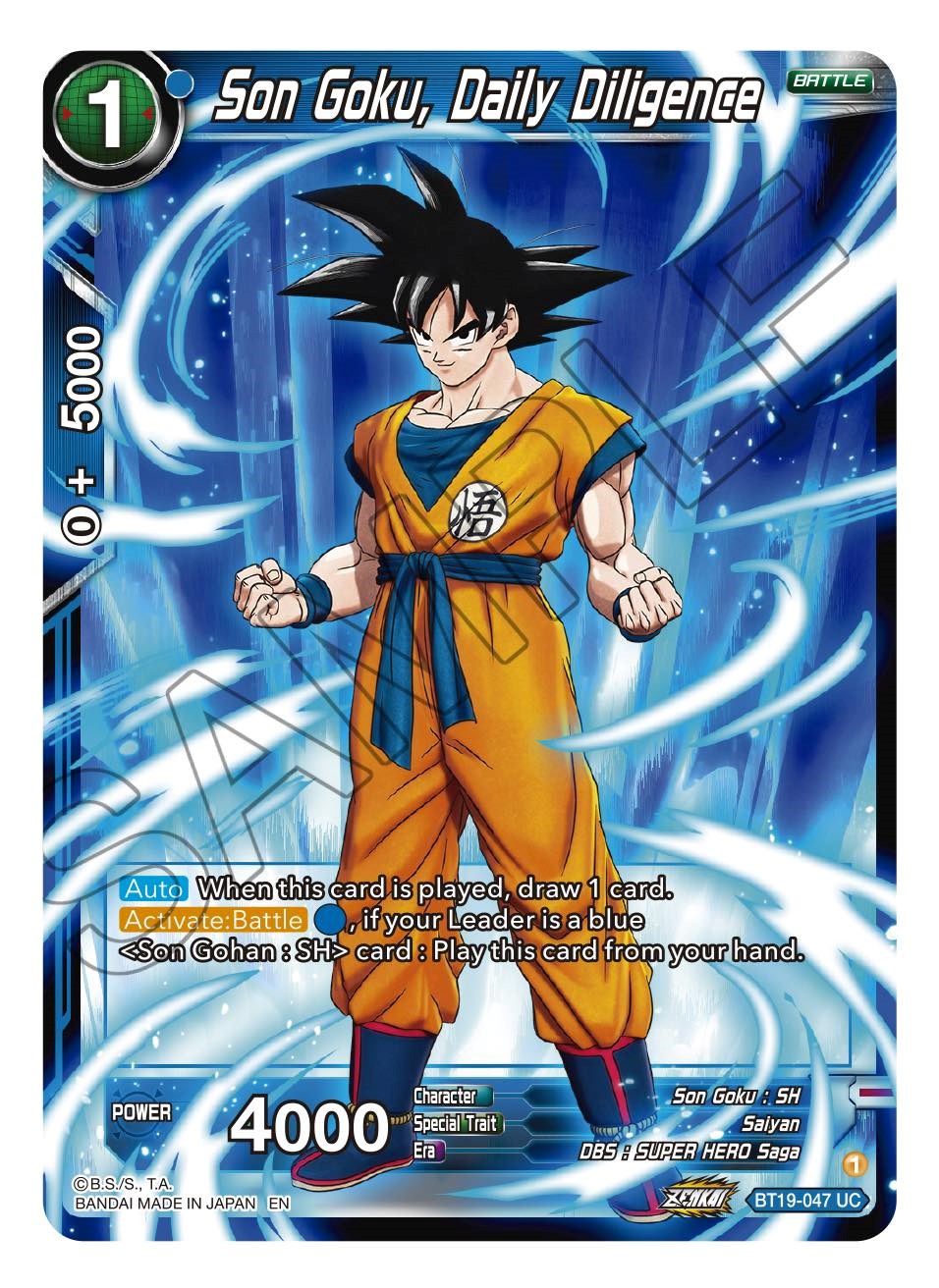 Son Goku, Daily Diligence (BT19-047) [Fighter's Ambition] | Devastation Store