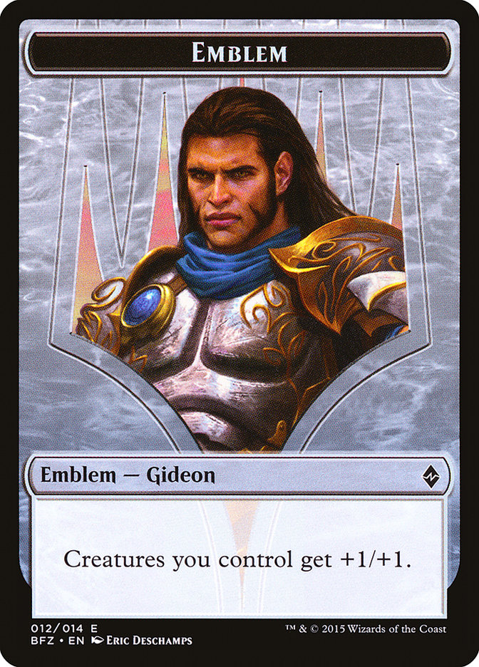 Gideon, Ally of Zendikar Emblem [Battle for Zendikar Tokens] | Devastation Store