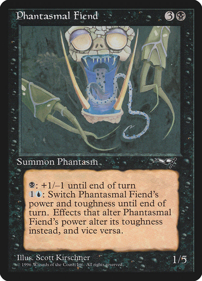 Phantasmal Fiend (Dark Green Background) [Alliances] | Devastation Store