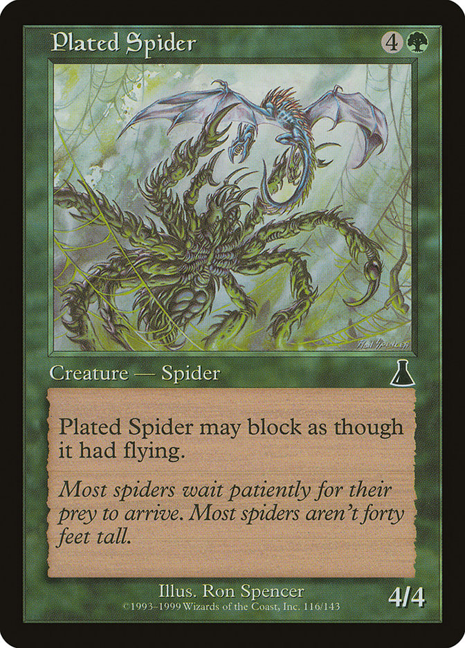 Plated Spider [Urza's Destiny] - Devastation Store | Devastation Store