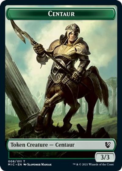 Centaur // Wolf Double-sided Token [Innistrad: Midnight Hunt Commander] | Devastation Store