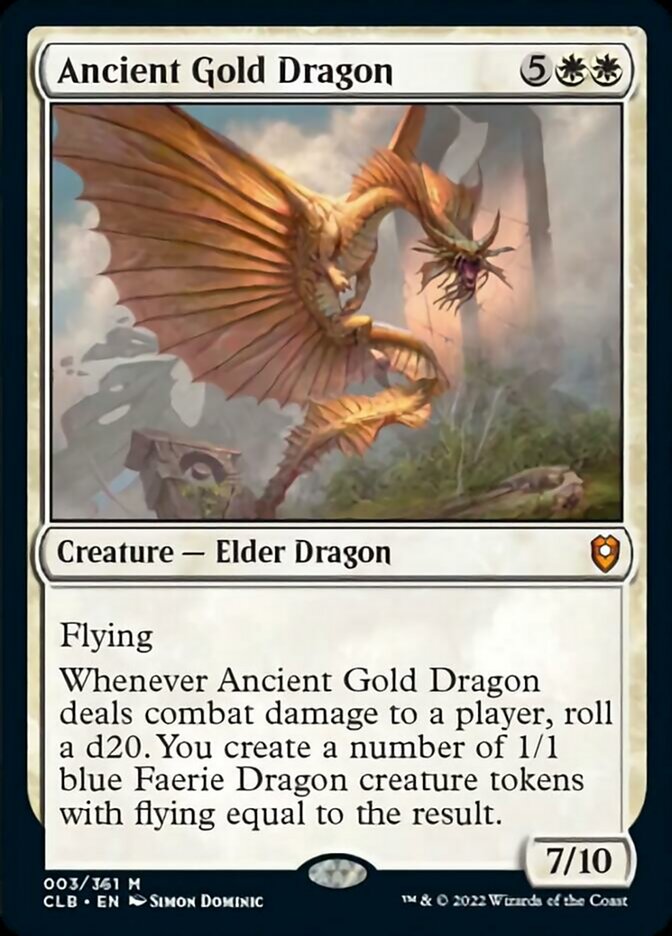 Ancient Gold Dragon [Commander Legends: Battle for Baldur's Gate] | Devastation Store