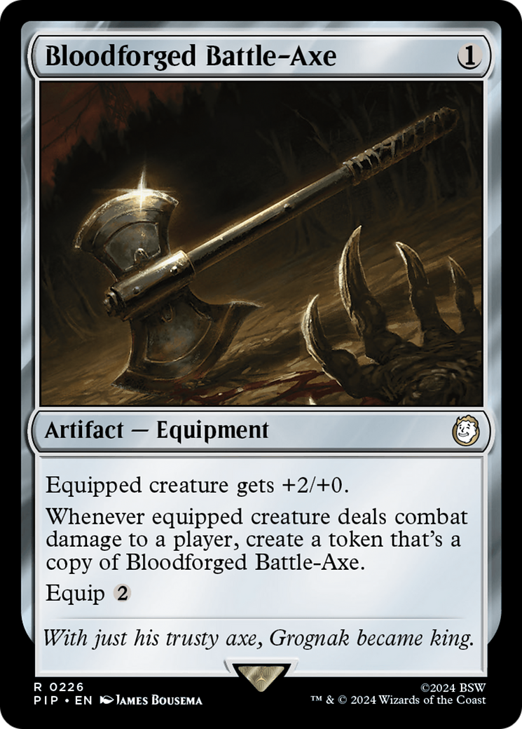 Bloodforged Battle-Axe [Fallout] | Devastation Store