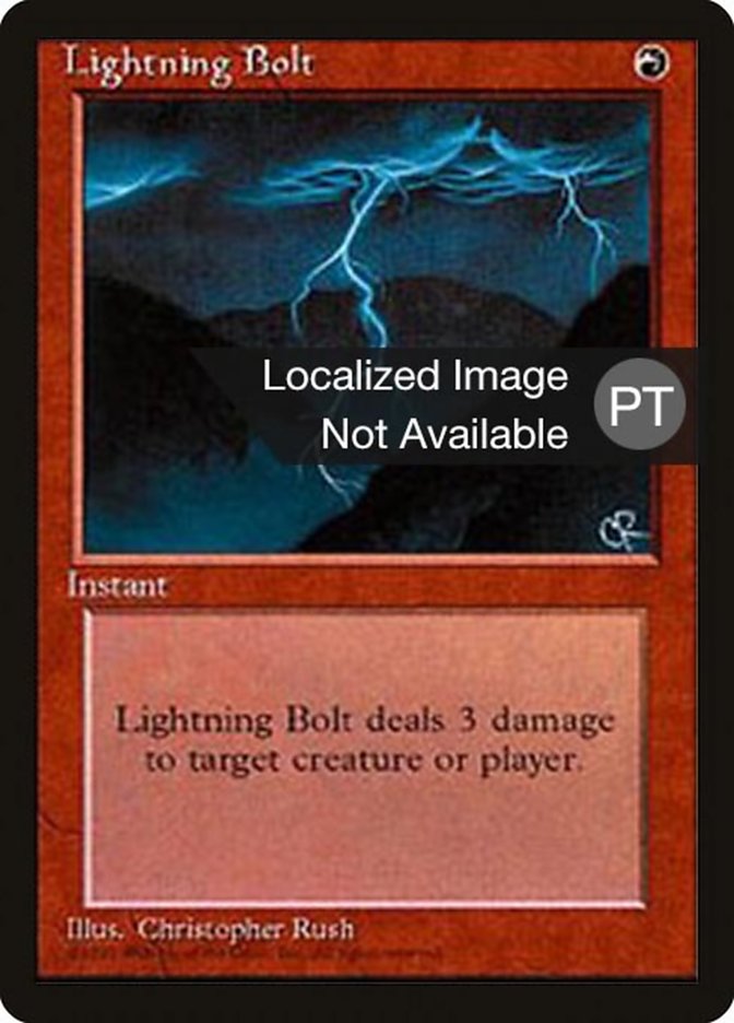 Lightning Bolt [Fourth Edition (Foreign Black Border)] | Devastation Store