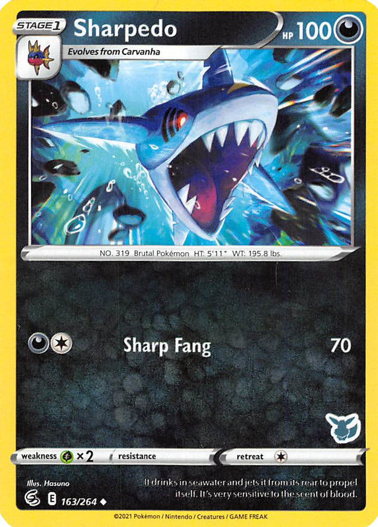 Sharpedo (163/264) (Eevee Deck) [Battle Academy 2022] | Devastation Store