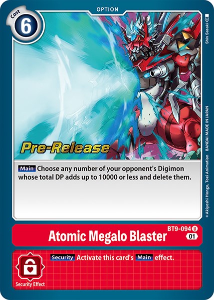 Atomic Megalo Blaster [BT9-094] [X Record Pre-Release Promos] | Devastation Store