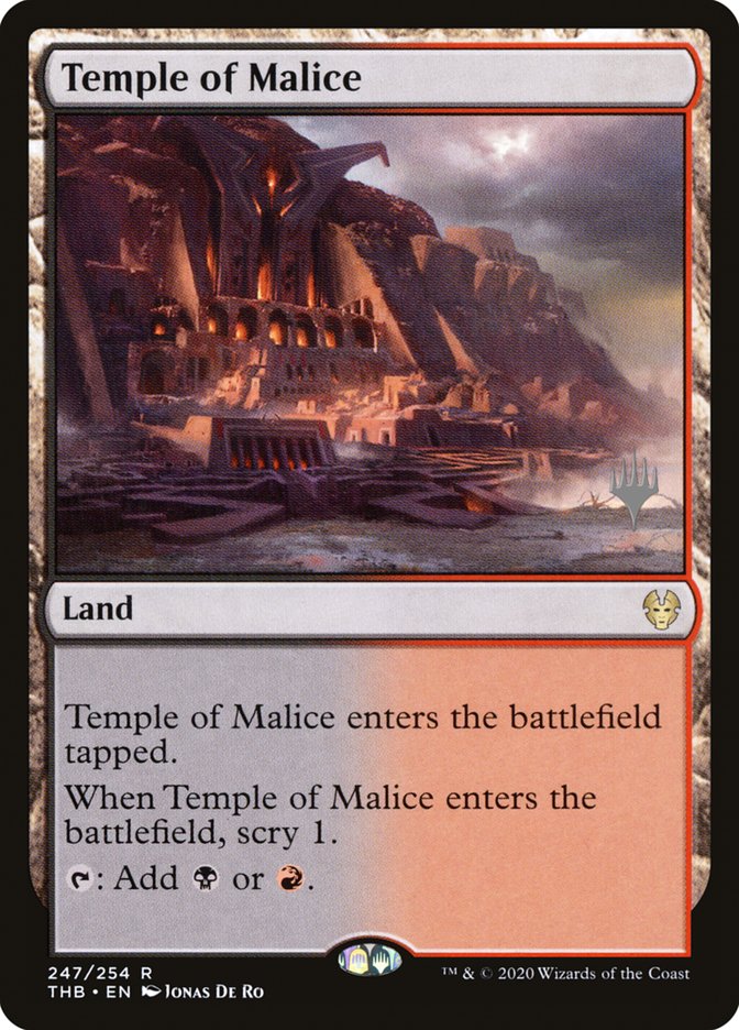 Temple of Malice (Promo Pack) [Theros Beyond Death Promos] | Devastation Store