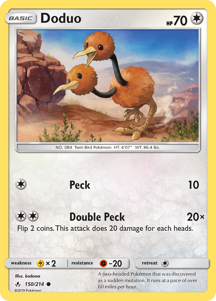 Doduo (150/214) [Sun & Moon: Unbroken Bonds] | Devastation Store