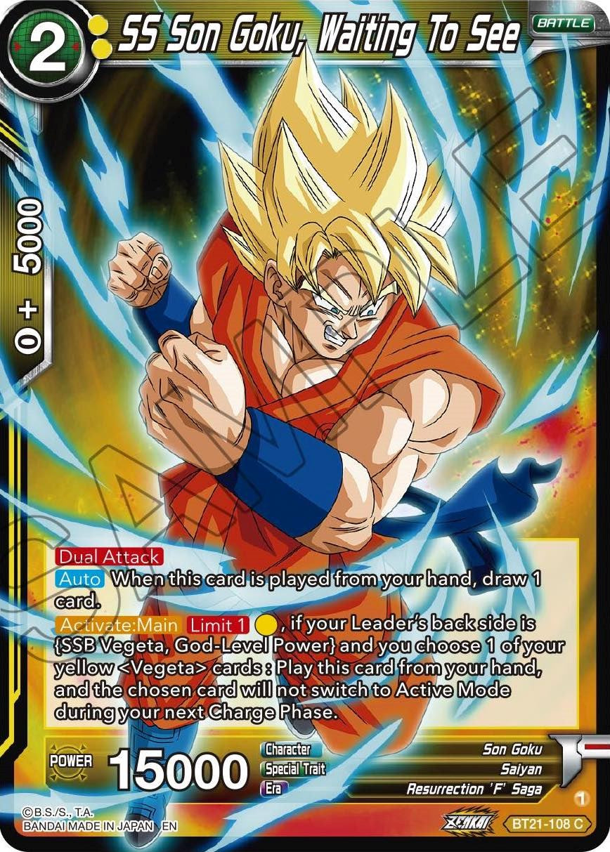 SS Son Goku, Waiting To See (BT21-108) [Wild Resurgence] | Devastation Store