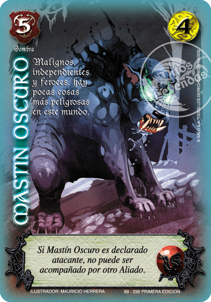 Mastin Oscuro, Leyendas - Devastation Store | Devastation Store