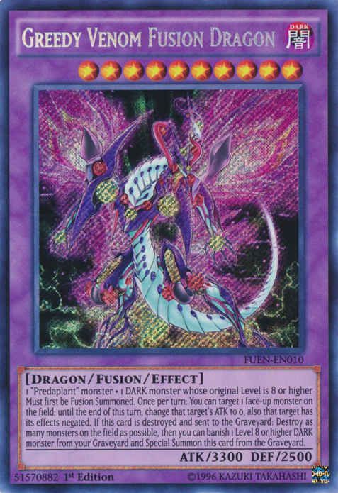 Greedy Venom Fusion Dragon [FUEN-EN010] Secret Rare | Devastation Store