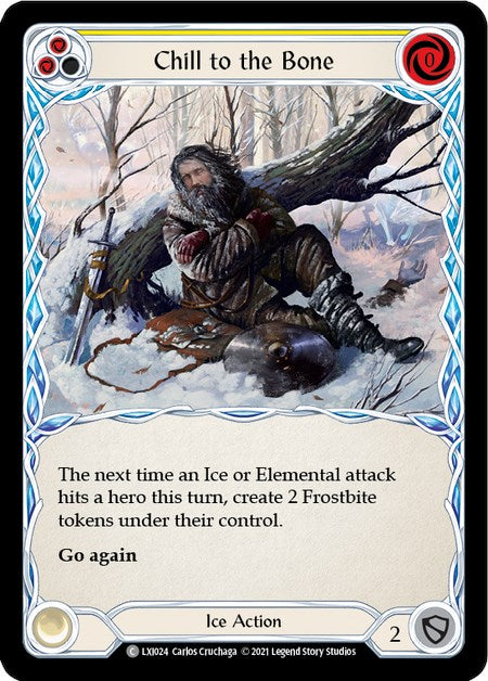 Chill to the Bone (Yellow) [LXI024] (Tales of Aria Lexi Blitz Deck)  1st Edition Normal | Devastation Store