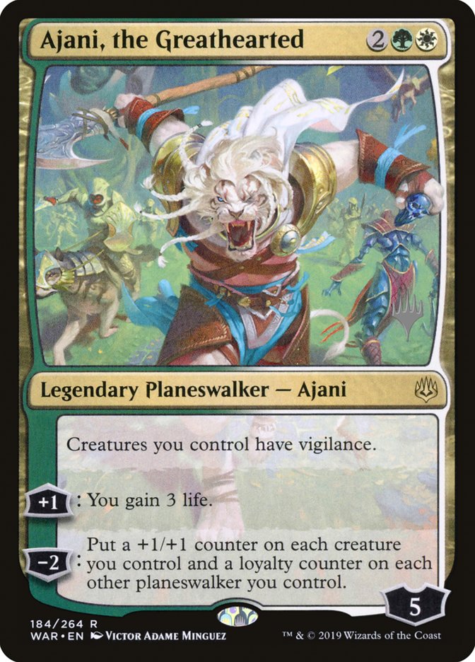 Ajani, the Greathearted (Promo Pack) [War of the Spark Promos] | Devastation Store