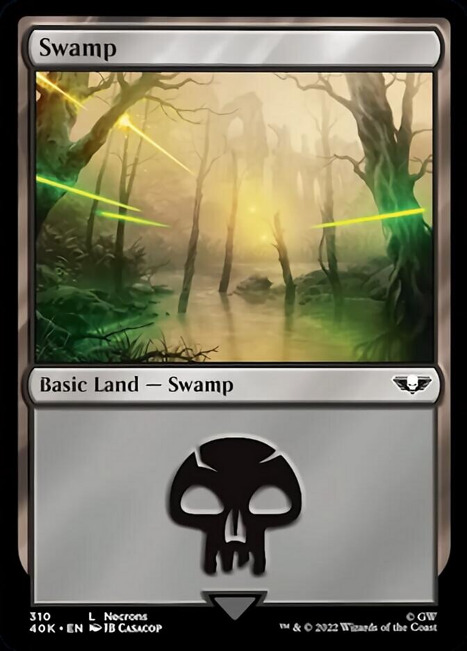 Swamp (310) (Surge Foil) [Universes Beyond: Warhammer 40,000] | Devastation Store
