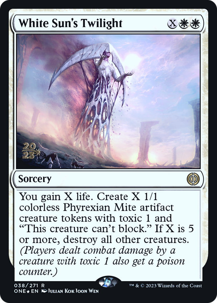 White Sun's Twilight [Phyrexia: All Will Be One Prerelease Promos] | Devastation Store