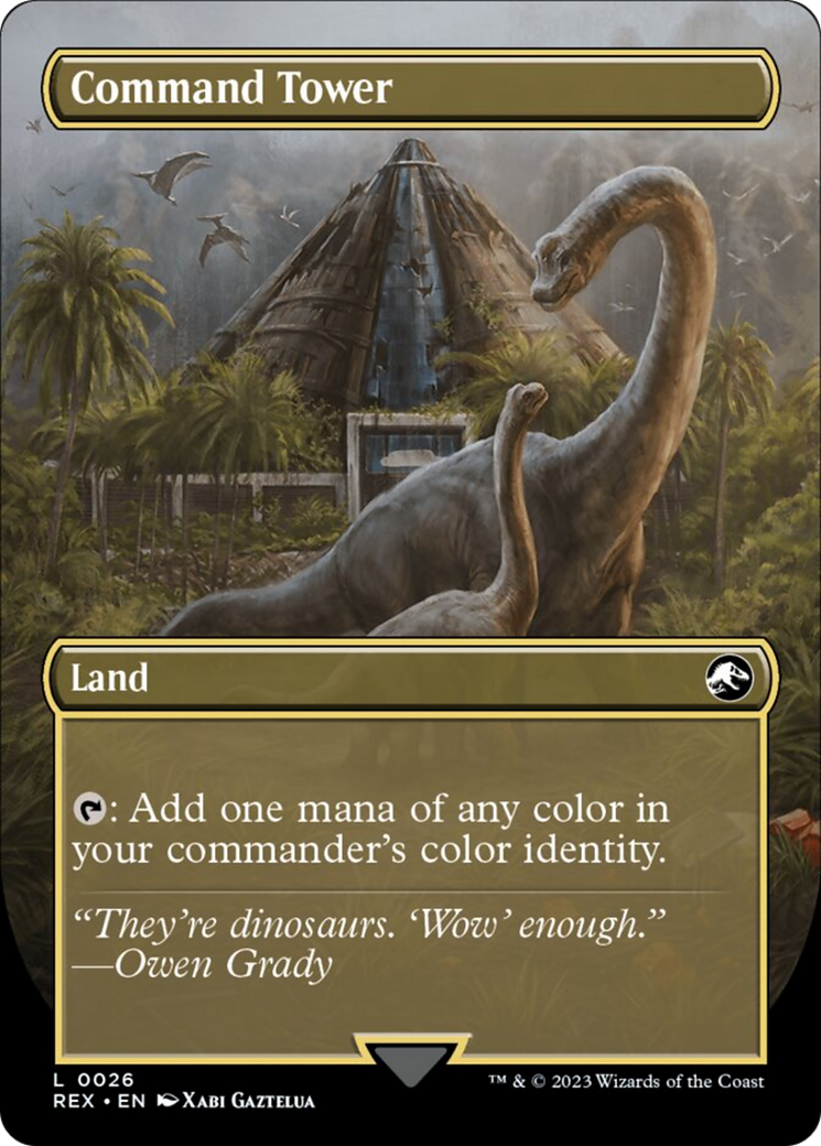 Command Tower // Commander Tower (Borderless) [Jurassic World Collection] | Devastation Store