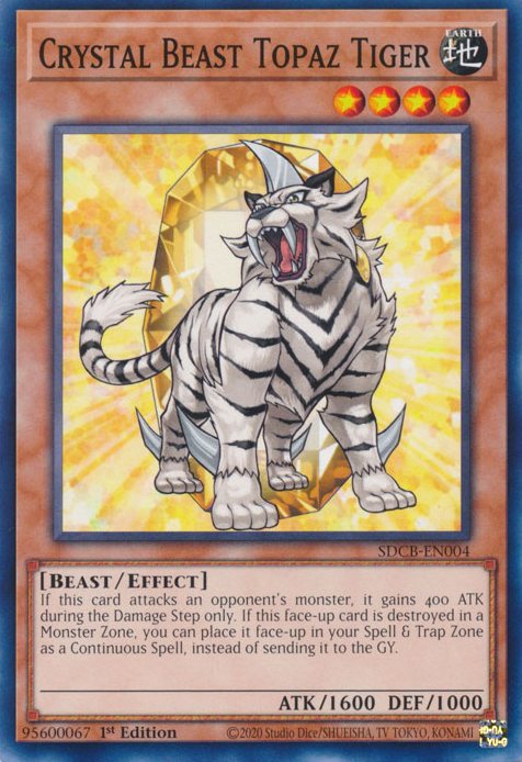 Crystal Beast Topaz Tiger [SDCB-EN004] Common | Devastation Store