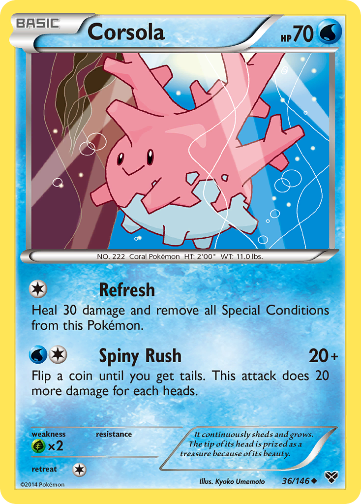 Corsola (36/146) [XY: Base Set] | Devastation Store