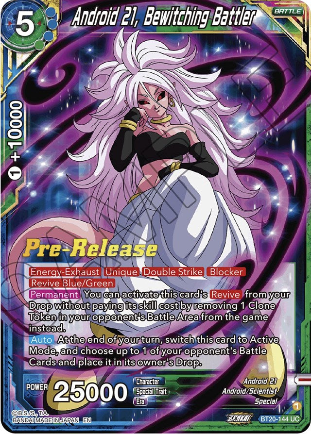 Android 21, Bewitching Battler (BT20-144) [Power Absorbed Prerelease Promos] | Devastation Store