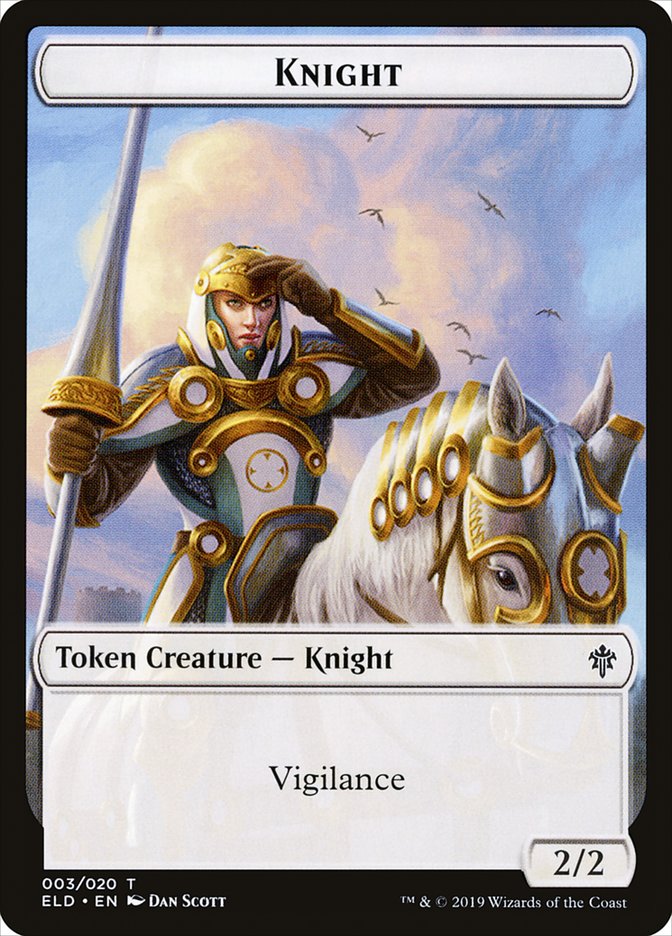 Knight [Throne of Eldraine Tokens] | Devastation Store