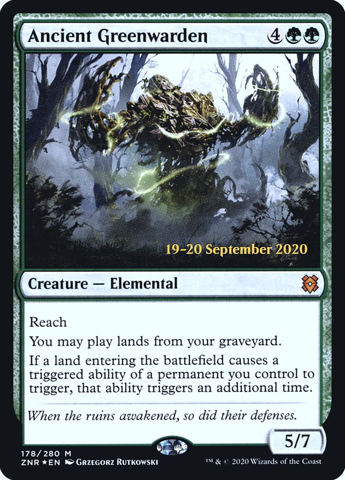 Ancient Greenwarden [Zendikar Rising Prerelease Promos] | Devastation Store