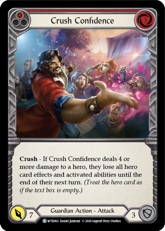 Crush Confidence (Red) [WTR063] Unlimited Edition Rainbow Foil - Devastation Store | Devastation Store