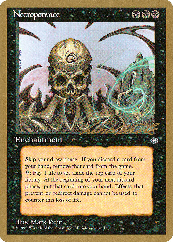 Necropotence (Leon Lindback) [Pro Tour Collector Set] | Devastation Store