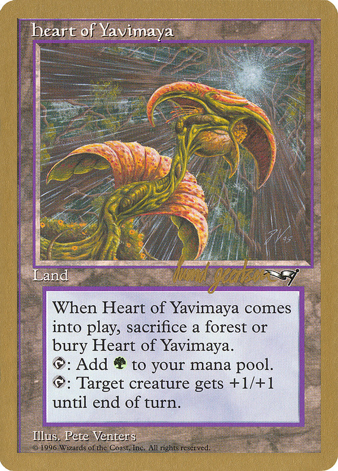 Heart of Yavimaya (Svend Geertsen) [World Championship Decks 1997] | Devastation Store