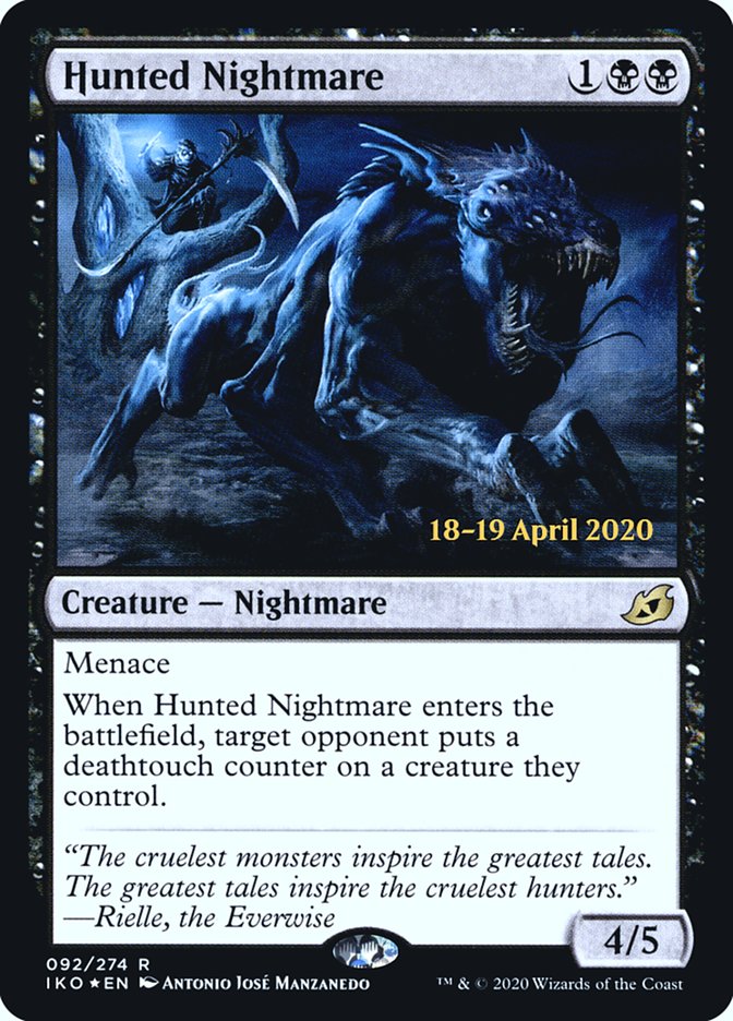 Hunted Nightmare  [Ikoria: Lair of Behemoths Prerelease Promos] | Devastation Store