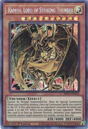 Hamon, Lord of Striking Thunder [MP21-EN253] Prismatic Secret Rare | Devastation Store