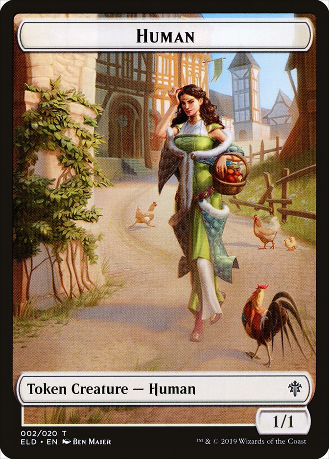 Human // Human Double-sided Token [Pioneer Challenger Decks 2022] | Devastation Store
