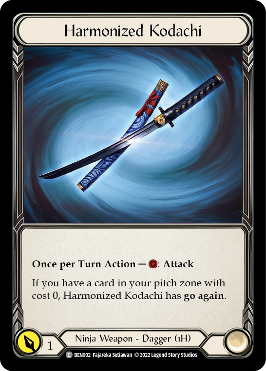 Harmonized Kodachi [BEN002] (Outsiders Benji Blitz Deck) | Devastation Store