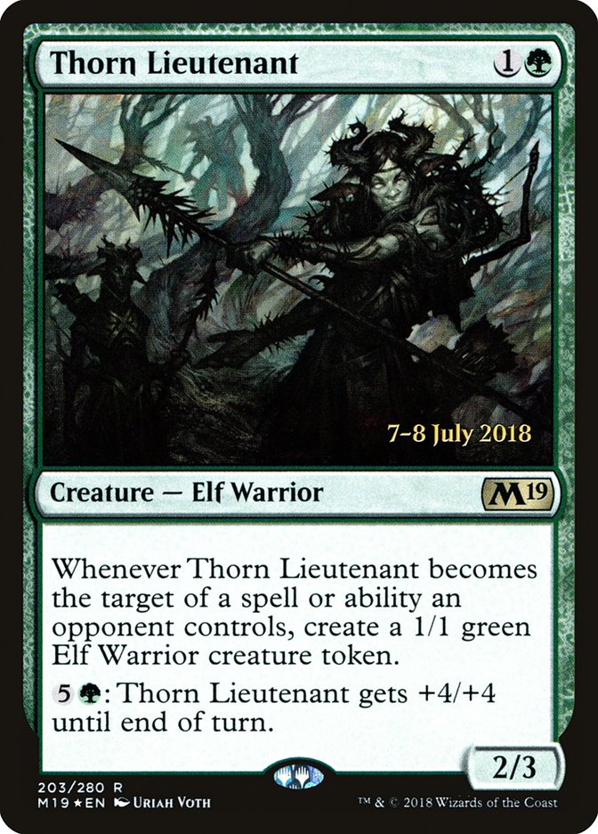 Thorn Lieutenant  [Core Set 2019 Prerelease Promos] | Devastation Store