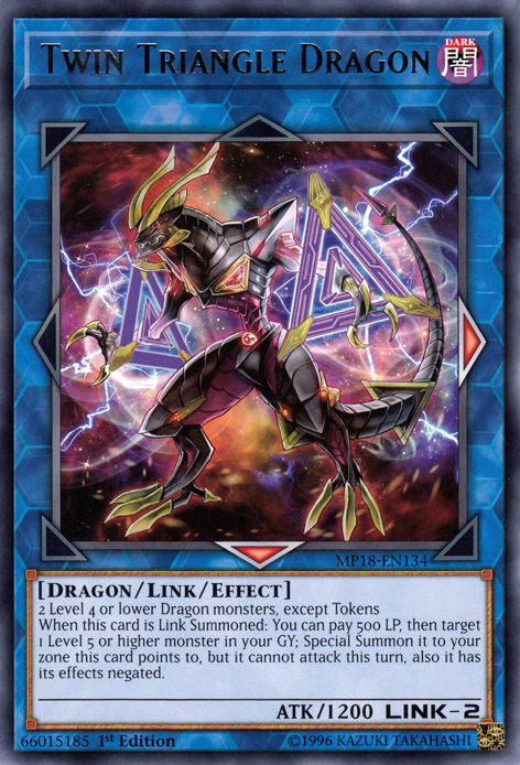 Twin Triangle Dragon [MP18-EN134] Rare | Devastation Store