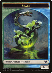 Snake (021) // Saproling Double-Sided Token [Commander 2015 Tokens] | Devastation Store