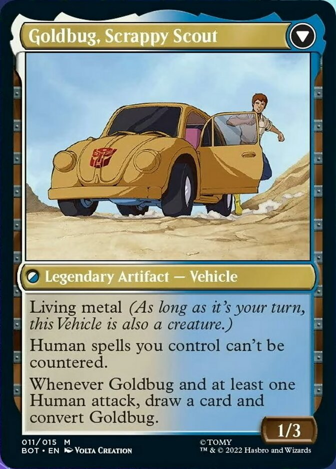 Goldbug, Humanity's Ally // Goldbug, Scrappy Scout [Transformers] | Devastation Store