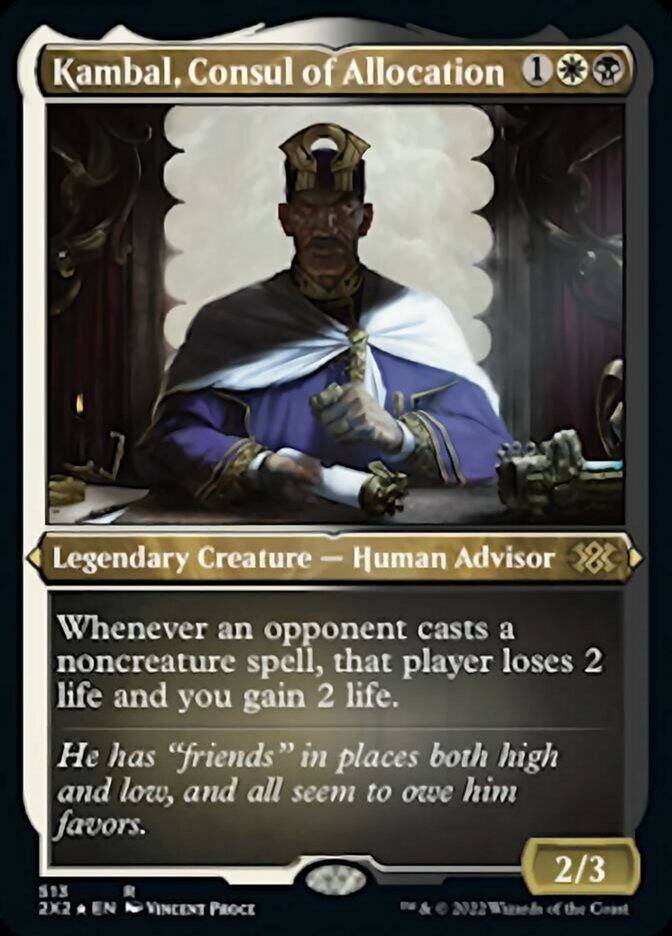 Kambal, Consul of Allocation (Foil Etched) [Double Masters 2022] | Devastation Store
