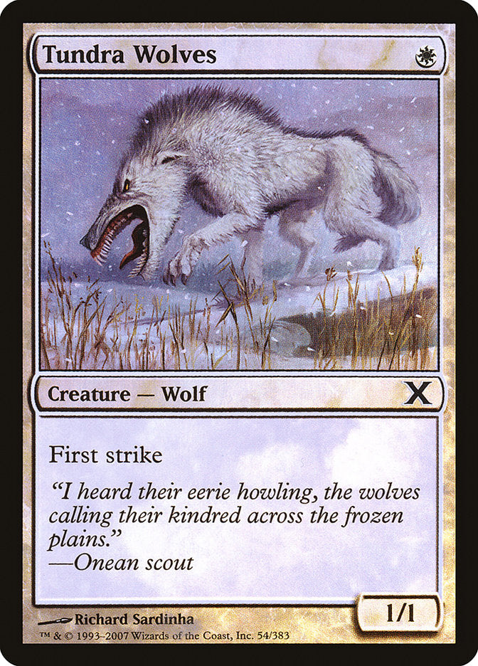 Tundra Wolves (Premium Foil) [Tenth Edition] | Devastation Store