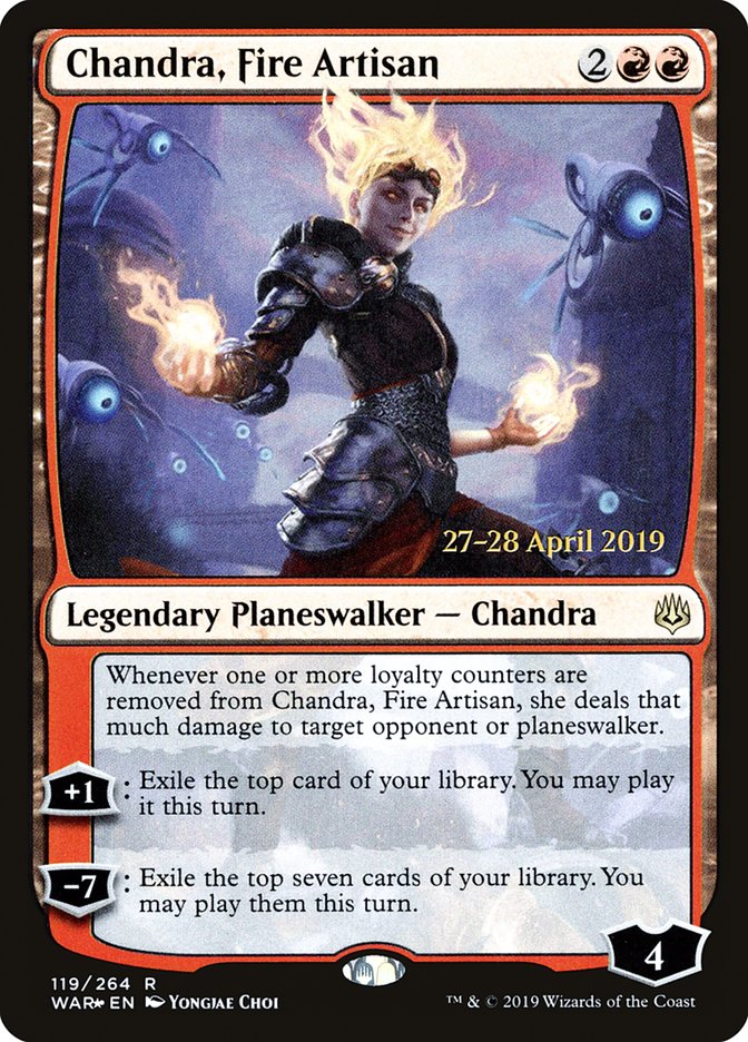 Chandra, Fire Artisan  [War of the Spark Prerelease Promos] | Devastation Store