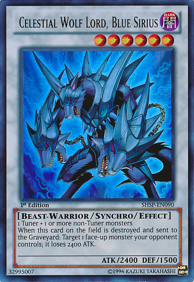 Celestial Wolf Lord, Blue Sirius [SHSP-EN090] Ultra Rare | Devastation Store
